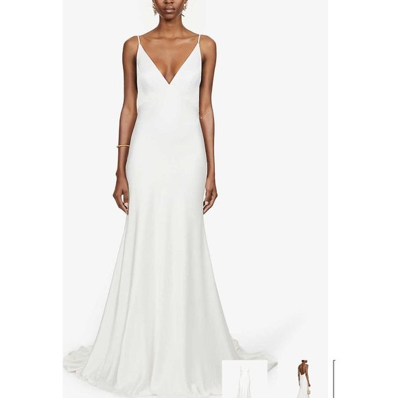 BHLDN Jenny Yoo Marnie Wedding Gown Size 12 - Picture 8 of 16